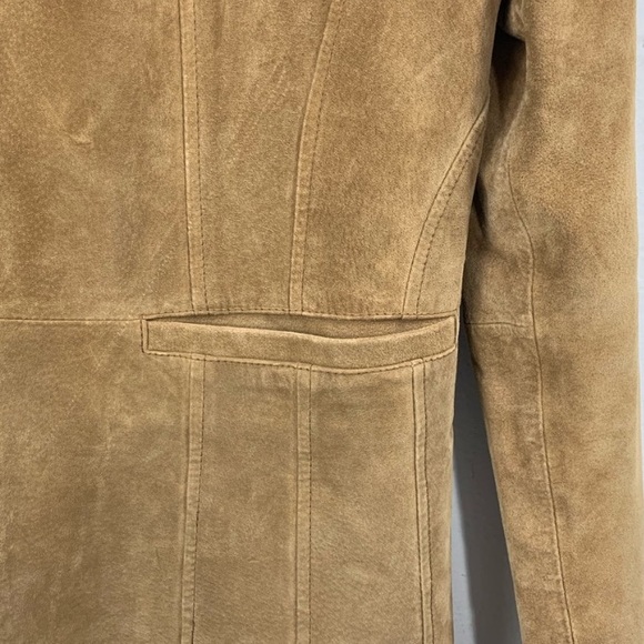 St. John’s bay suede zipper tan jacket - Picture 4 of 6